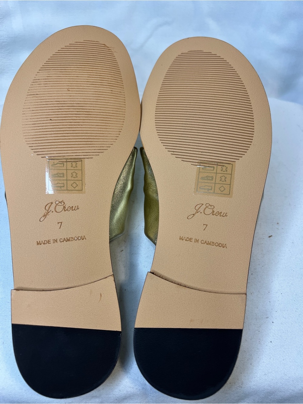 NWOT J. Crew Menorca Leather Twisted Knot Sandal. Bright gold. Women’s size 7 - Picture 7 of 7